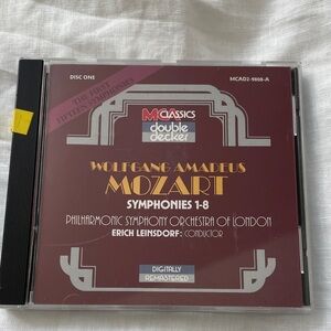 Wolfgang Amadeus Mozart Symphonies 1-8 CD